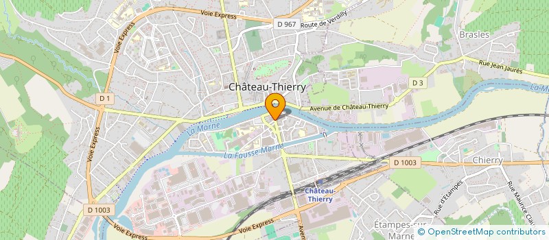 localisation de l'entreprise COMITE D ENTENTE DES ASSOCIATIONS PATRIOTIQUES D ANCIENS COMBATTANTS DE CHATEAU THIERRY  CHATEAU-THIERRY