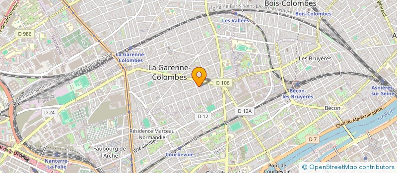 localisation de l'entreprise COMITE D'ENTENTE DES ASSOCIATIONS PATRIOTIQUES DE LA GARENNE-COLOMBES à LA GARENNE-COLOMBES