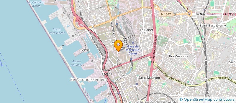 localisation de l'entreprise COMITE D'ENTENTE REGIONAL DES ANCIENS COMBATTANTS EDF & GDF à MARSEILLE