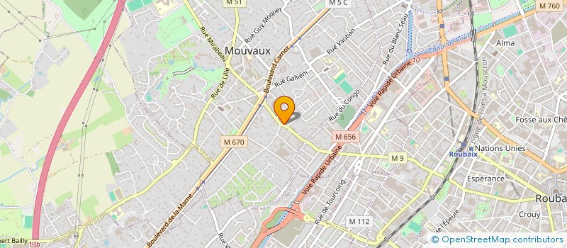 localisation de l'entreprise COMITE D'ENTRAIDE AUX ANCIENS DU CENTRE DE MOUVAUX à MOUVAUX