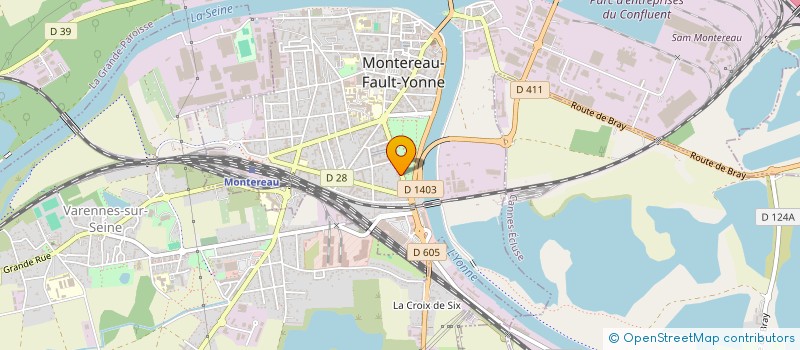 localisation de l'entreprise COMITE D'ENTRAIDE AUX FAMILLES  MONTEREAU-FAULT-YONNE