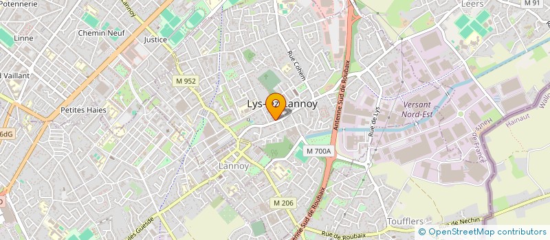 localisation de l'entreprise COMITE D'ENTRAIDE AUX PERSONNES AGEES  LYS-LEZ-LANNOY