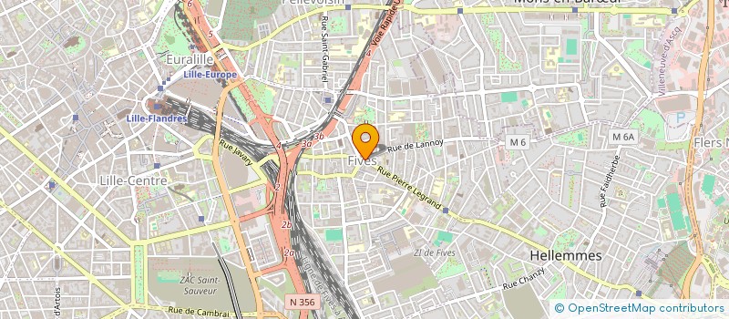 localisation de l'entreprise COMITE D ENTRAIDE DE FIVES à LILLE