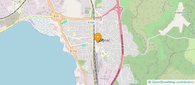 localisation de l'entreprise COMITE D'ENTRAIDE DE ROGNAC  ROGNAC