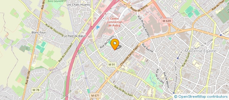 localisation de l'entreprise COMITE D'ENTRAIDE DES TRANSPORTS HOSPITALIERS DU CHR DE LILLE  TOURCOING