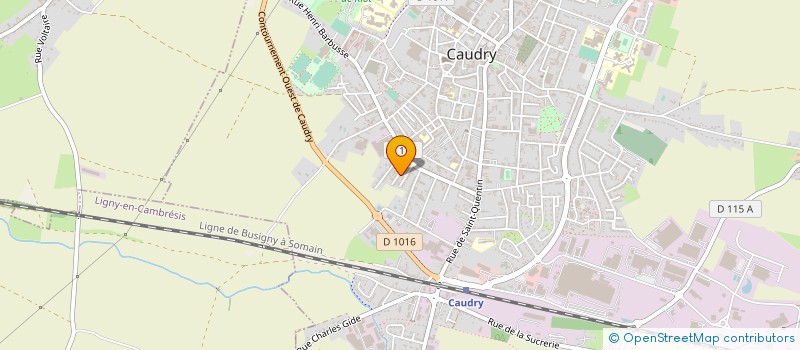 localisation de l'entreprise COMITE D'ENTRAIDE DU BOULEVARD JEAN JAURES  CAUDRY