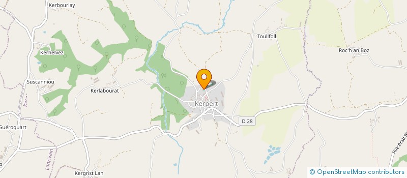 localisation de l'entreprise COMITE D'ENTRAIDE DU KREIZ-BREIZH à SAINTE-TREPHINE