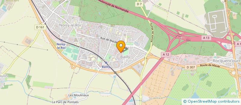 localisation de l'entreprise COMITE D'ENTRAIDE DU PERSONNEL COMMUNAL DE BAILLY  BAILLY