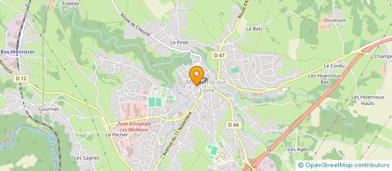 localisation de l'entreprise COMITE D'ENTRAIDE DU PERSONNEL DU SYMPTTOM à MONISTROL-SUR-LOIRE