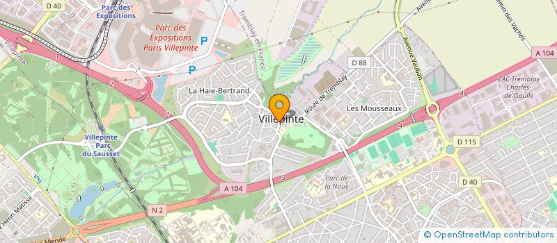 localisation de l'entreprise COMITE D'ENTRAIDE DU PERSONNEL VILLEPINTOIS à VILLEPINTE
