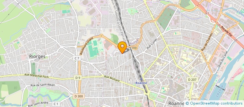 localisation de l'entreprise COMITE D ENTRAIDE DU ROANNAIS à ROANNE