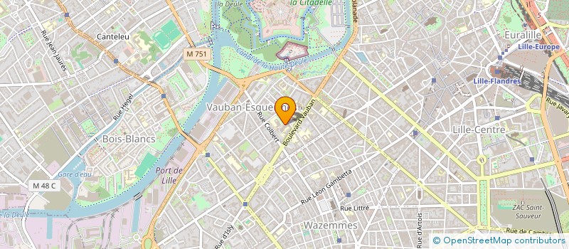 localisation de l'entreprise COMITE D'ENTRAIDE EDHEC à LILLE
