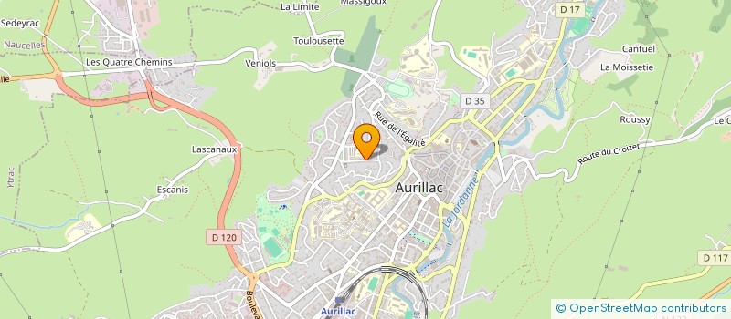 localisation de l'entreprise COMITE D ENTREPRISE à AURILLAC