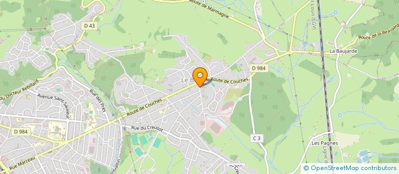 localisation de l'entreprise COMITE D ENTREPRISE  LE BREUIL