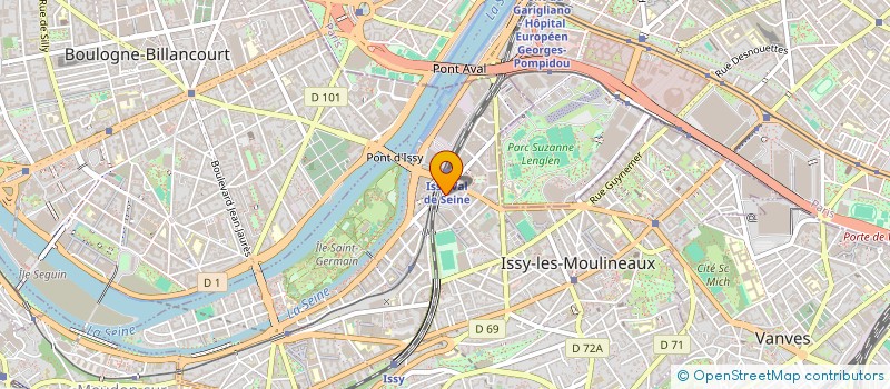 localisation de l'entreprise COMITE D'ENTREPRISE à ISSY-LES-MOULINEAUX