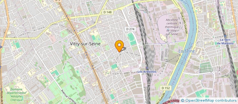 localisation de l'entreprise COMITE D'ENTREPRISE  VITRY-SUR-SEINE