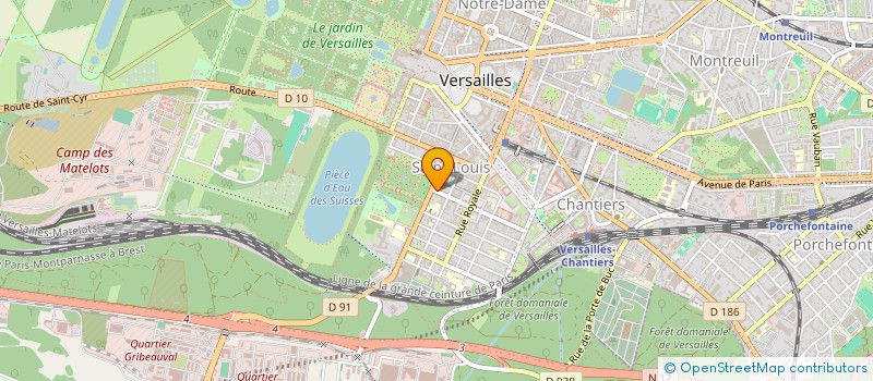 localisation de l'entreprise COMITE D'ENTREPRISE à VERSAILLES