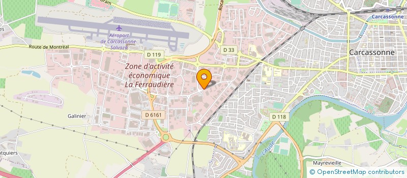 localisation de l'entreprise COMITE D'ENTREPRISE ALSTHOM à CARCASSONNE