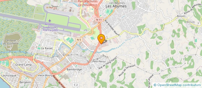 localisation de l'entreprise COMITE D'ENTREPRISE ASSEDIC à LES ABYMES