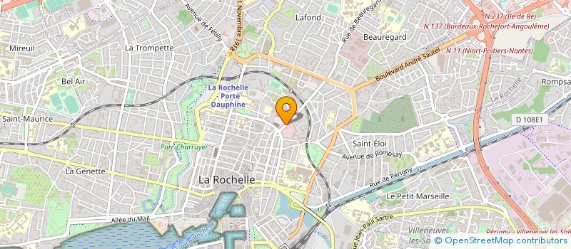 localisation de l'entreprise COMITE D'ENTREPRISE - ASSOCIATION L'ESCALE  LA ROCHELLE