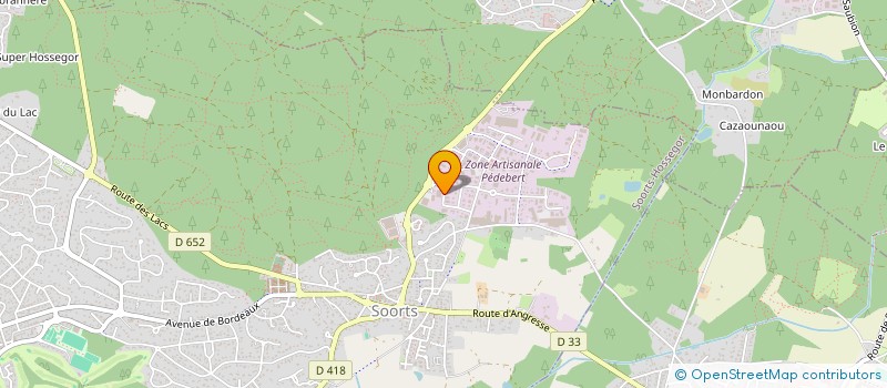 localisation de l'entreprise COMITE D ENTREPRISE BILLABONG  SOORTS-HOSSEGOR