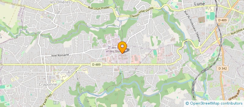 localisation de l'entreprise COMITE D'ENTREPRISE BIO MERIEUX à CRAPONNE