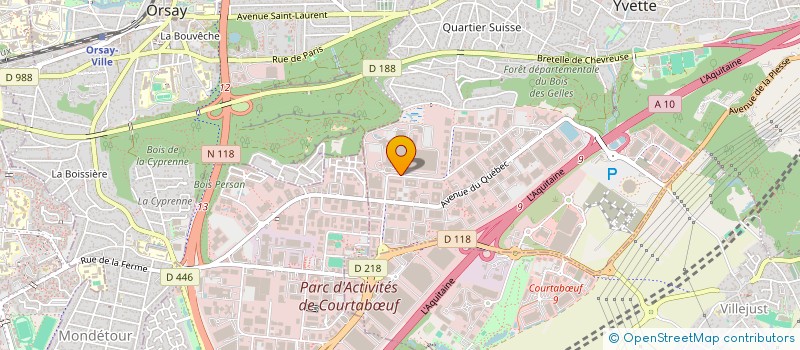 localisation de l'entreprise COMITE D'ENTREPRISE BRUNEAU à VILLEBON-SUR-YVETTE