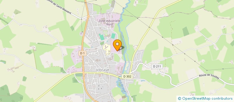 localisation de l'entreprise COMITE D ENTREPRISE BSN MEDICAL  VIBRAYE