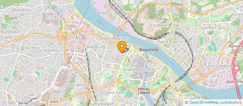 localisation de l'entreprise COMITE D ENTREPRISE CAF à BAYONNE