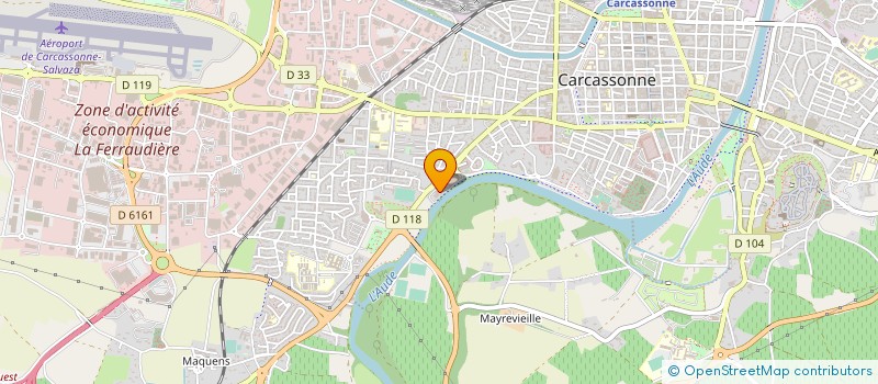 localisation de l'entreprise COMITE D ENTREPRISE CAF AUDE à CARCASSONNE