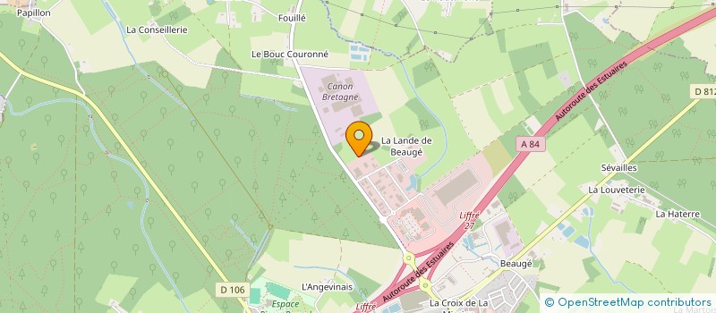 localisation de l'entreprise COMITE D'ENTREPRISE CANON BRETAGNE  LIFFRE