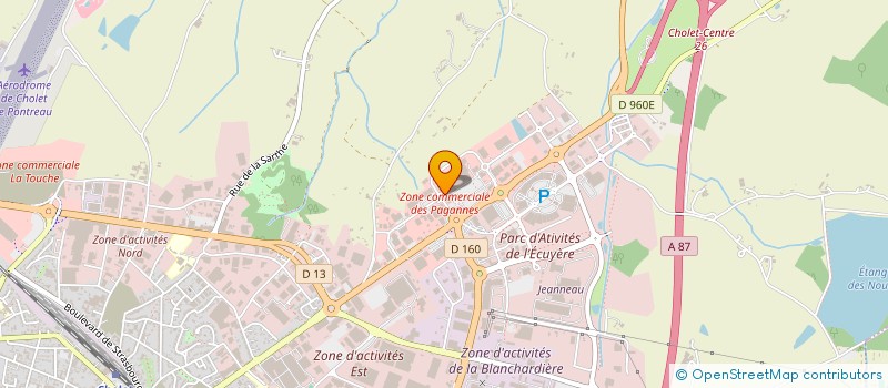 localisation de l'entreprise COMITE D ENTREPRISE CARREFOUR à CHOLET