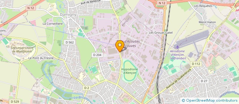 localisation de l'entreprise COMITE D ENTREPRISE CARRIER à ALENCON