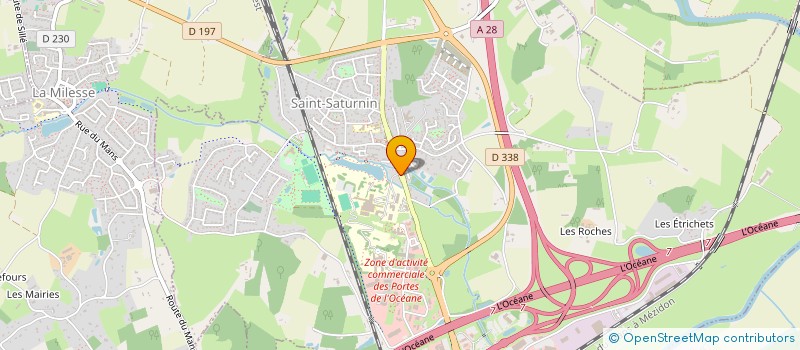 localisation de l'entreprise COMITE D'ENTREPRISE CENTRE DE L'ARCHE  SAINT-SATURNIN