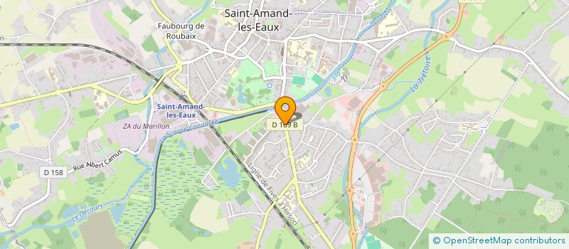 localisation de l'entreprise COMITE D'ENTREPRISE CENTRE LECLERC  SAINT-AMAND-LES-EAUX