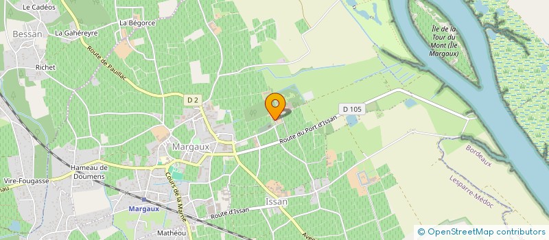 localisation de l'entreprise COMITE D ENTREPRISE CHATEAU MARGAUX  MARGAUX-CANTENAC
