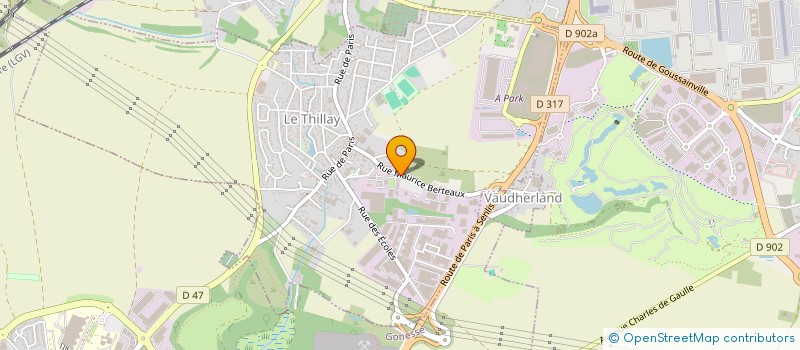 localisation de l'entreprise COMITE D'ENTREPRISE CHIMEX  LE THILLAY