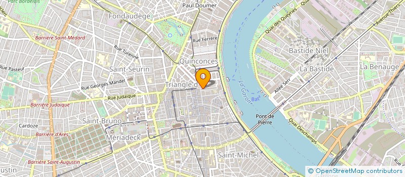 localisation de l'entreprise COMITE D ENTREPRISE CIC SUD OUEST  BORDEAUX