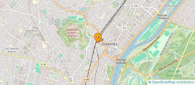 localisation de l'entreprise COMITE D ENTREPRISE CMC FOCH à SURESNES