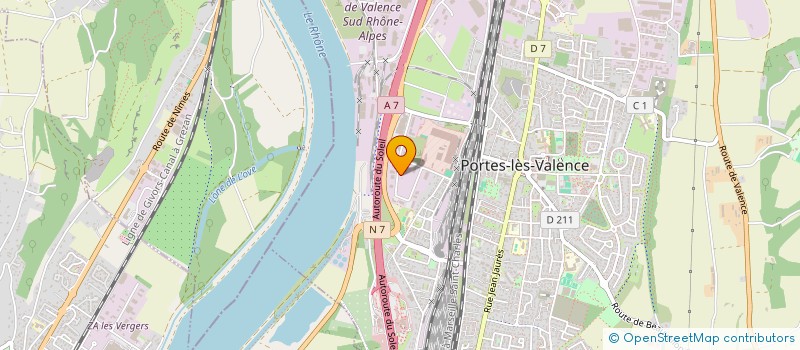 localisation de l'entreprise COMITE D'ENTREPRISE CONSTRUCTEL CONSTRUCTIONS ET TELECOMMUNICATIONS  PORTES-LES-VALENCE