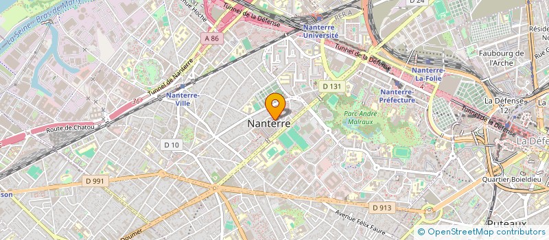 localisation de l'entreprise COMITE D ENTREPRISE CPAM HAUTS DE SEINE à NANTERRE