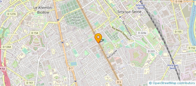 localisation de l'entreprise COMITE D'ENTREPRISE CREATIF EXPO  VITRY-SUR-SEINE