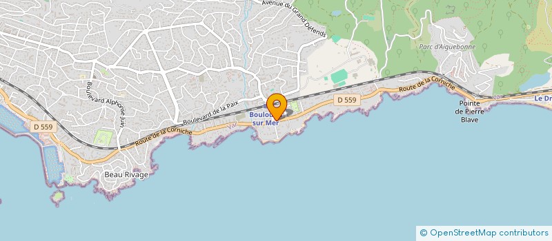 localisation de l'entreprise COMITE D'ENTREPRISE CRF GERARD WATEAU  SAINT-RAPHAEL