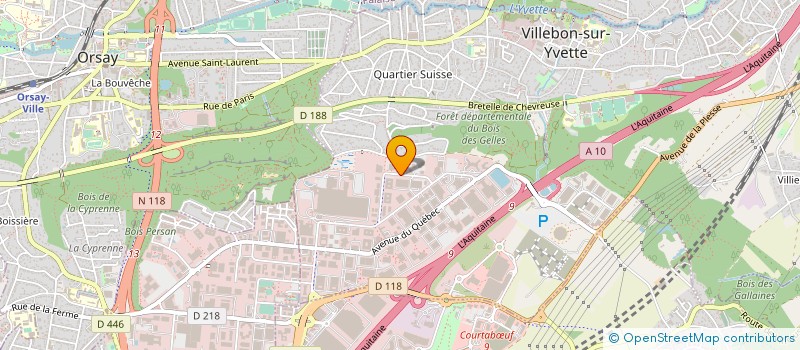 localisation de l'entreprise COMITE D'ENTREPRISE D'ARCHE à VILLEBON-SUR-YVETTE