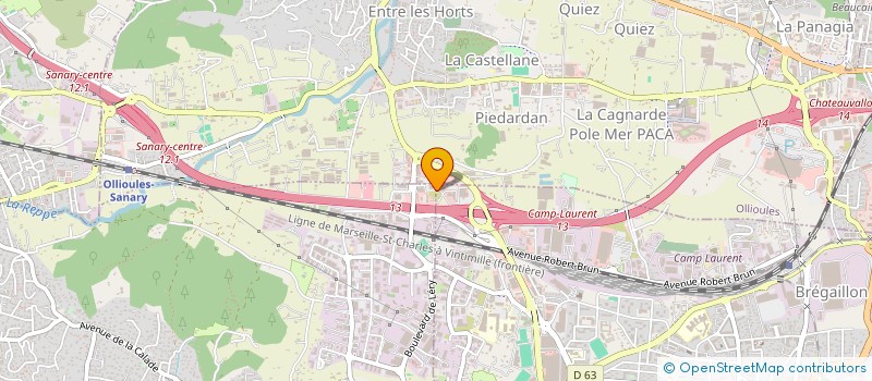 localisation de l'entreprise COMITE D ENTREPRISE D C N LOG à SIX-FOURS-LES-PLAGES