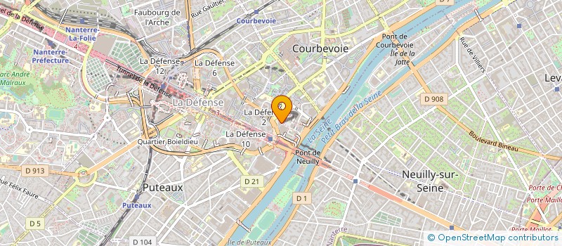 localisation de l'entreprise COMITE D'ENTREPRISE DE B2V GESTION à COURBEVOIE