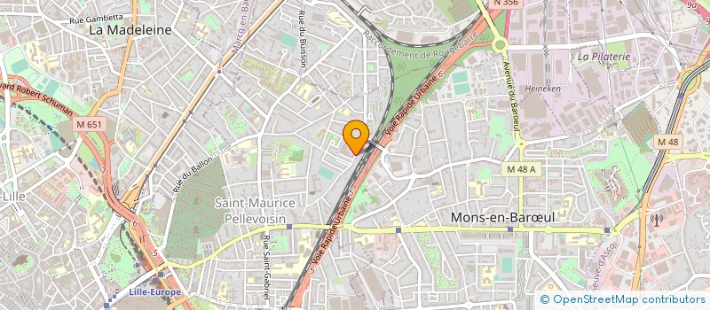 localisation de l'entreprise COMITE D ENTREPRISE DE CAFAC à LILLE