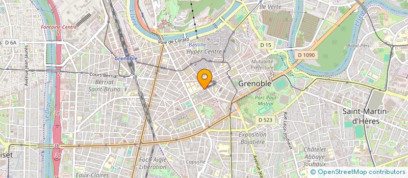 localisation de l'entreprise COMITE D'ENTREPRISE DE L'AGENCE D'URBANISME  GRENOBLE