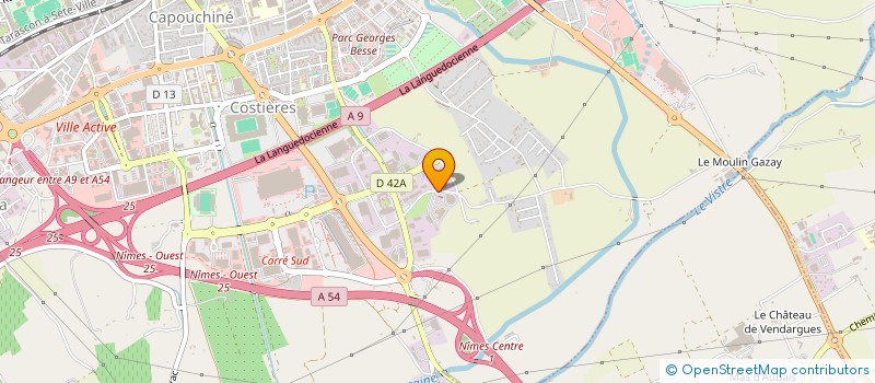 localisation de l'entreprise COMITE D'ENTREPRISE DE L'AMPAF  NIMES