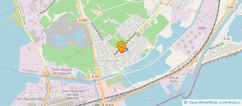 localisation de l'entreprise COMITE D ENTREPRISE DE L APEI à FRONTIGNAN